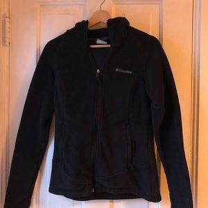 Black fleece Columbia jacket